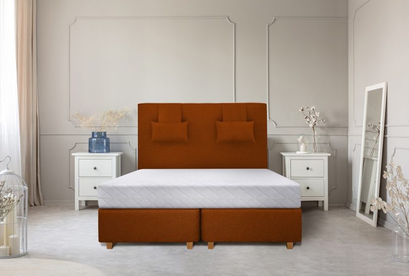 Saltea SuperOrtopedica KONFORTA+ 20 cm, 160x200x20cm, Husa matlasata, hipoalergenica, Reversibila, Fermitate Medie