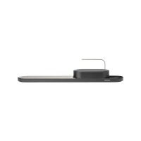 Set organizator chiuveta cu suport de uscare vase, Brabantia, SinkStyle Mineral, 75x13x15 cm, plastic/inox, gri inchis