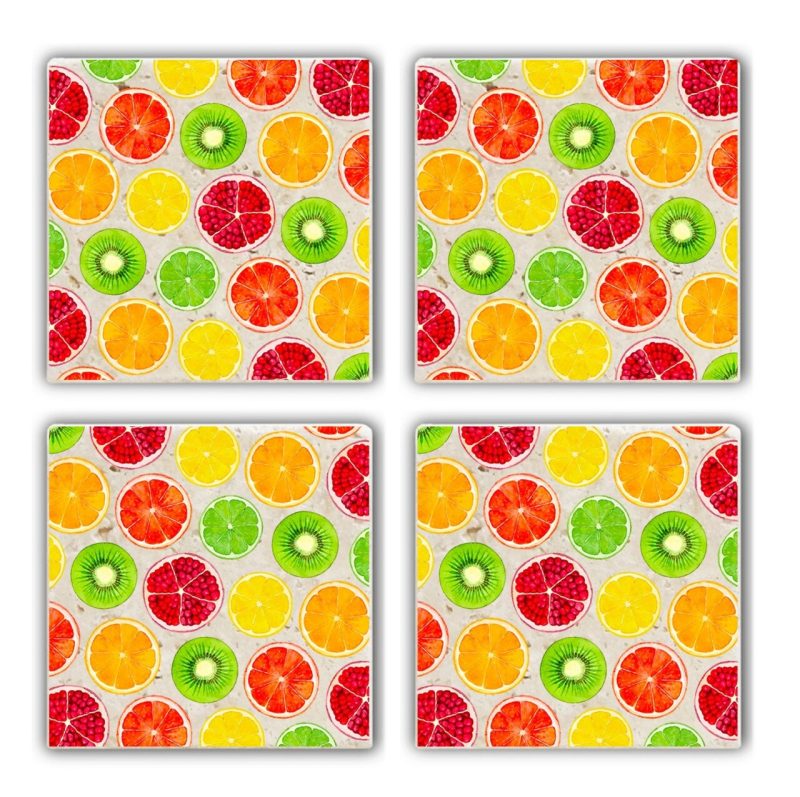 Set suporturi de pahare, Hermia, 366TYR1120, Multicolor