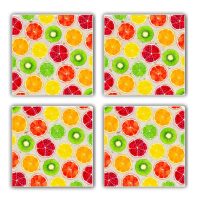 Set suporturi de pahare, Hermia, 366TYR1120, Multicolor