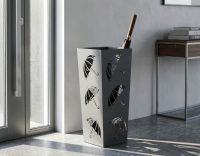 Suport pentru umbrele, Mauro Ferretti, Holder -A, 19x19x48 cm, metal, gri