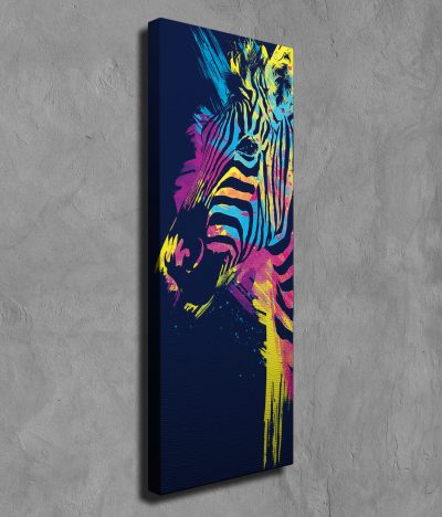 Tablou decorativ, PC166, Rama din lemn (grosime 3 cm), Multicolor