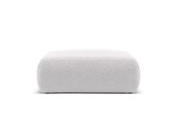 Taburet, Molino-101, Micadoni Home, 100x100x36 cm, tesatura boucle, gri deschis
