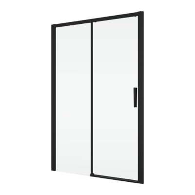 Usa dus glisanta 130 cm, grosime sticla 6 mm, tratament anticalcar, profil negru mat, Ronal Divera