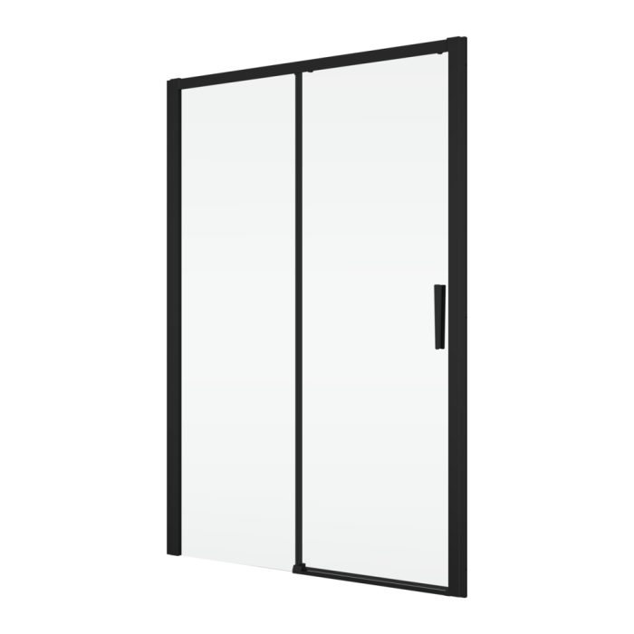 Usa dus glisanta 130 cm, grosime sticla 6 mm, tratament anticalcar, profil negru mat, Ronal Divera
