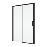 Usa dus glisanta 130 cm, grosime sticla 6 mm, tratament anticalcar, profil negru mat, Ronal Divera